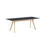 Hay - Copenhague CPH30 Extendable dining table, L 160/310 x W 80 x H 74 cm, matt lacquered oak / black linoleum
