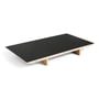 Hay - Insert plate for CPH30 extendable dining table, 50 x 80 cm, surface: linoleum black / edge: matt lacquered plywood