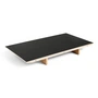 HAY - Inlay top for CPH30 2. 0 extendable dining table, 50 x 80 cm, black linoleum / matt lacquered oak