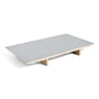 Hay - Insert plate for CPH30 extendable dining table, 50 x 80 cm, surface: linoleum grey / edge: matt lacquered plywood