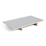 HAY - Inlay top for CPH30 2. 0 extendable dining table, 50 x 80 cm, gray linoleum / matt lacquered oak