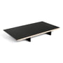 Hay - Insert plate for CPH30 extendable dining table, 50 x 80 cm, surface: linoleum black / edge: black stained plywood