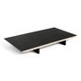 Insert plate for CPH30 2. 0 extendable dining table, 50 x 80 cm, black linoleum / black lacquered oak