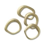 Ferm Living - Flow napkin rings, brass (set of 4)