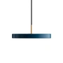 Umage - Asteria Mini LED pendant light, brass / petrol