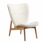 Norr11 - Elephant Lounge Armchair, smoked oak / sheepskin off-white