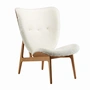 Norr11 - Elephant Lounge Armchair, smoked oak / sheepskin off-white