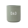 Design Letters - AJ Favourite porcelain mug, dad / green