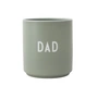 Design Letters - AJ Favourite Porcelain mug, dad / green