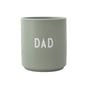 Design Letters - AJ Favourite Porcelain mug, dad / green