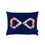 Vitra - Embroidered Cushion Double Heart 2, 40 x 30 cm, blue
