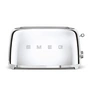 Smeg - 2-slot toaster tsf02, long / chrome