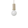 Ferm Living - Socket pendant Low, beige