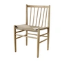 FDB Møbler - J80 Chair, matt lacquered oak / natural wickerwork