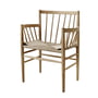 Fdb møbler - J81 armchair, oak matt lacquered / natural wickerwork