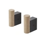 Muuto - Attach Wall hooks, oak / black (set of 2)
