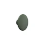 Muuto - Wall hook "The Dots" single X-Small, dark green