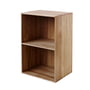 Fdb møbler - B98 bookcase, depth 28 cm, oak clear varnished