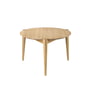 Fdb møbler - D102 søs coffee table ø 55 cm, oak clear lacquered