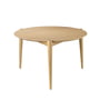 Fdb møbler - D102 søs coffee table ø 70 cm, oak clear lacquered
