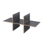 Tojo - Insert for hochstapler Shelf double, anthracite