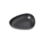Lind DNA - Curve Stoneware deep plate, 22 x 19 cm, black