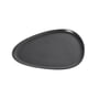 LindDNA - Curve Stoneware Dinner Plate, 30 x 26 cm, black