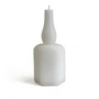 Collection - Massive block candle in bottle shape, h 22 cm / white