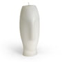 Collection - Massive block candle face, H 23 cm / white