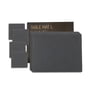 LindDNA - Gift set Square L , Nupo anthracite (4 placemats + 4 glass coasters)