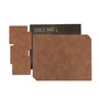Lind DNA - Gift set Square L , Nupo nature (4 placemats + 4 glass coasters)
