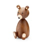 Lucie kaas - Papa bear wooden figure, h 23,5 cm / walnut