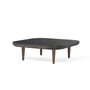& tradition - Fly coffee table SC4, 80 x 80 cm, smoked oak/ marble Nero Marquina