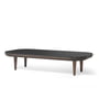 & tradition - Fly coffee table SC5, 120 x 60 cm, smoked oak/ marble Nero Marquina