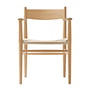 Carl Hansen - CH37 Chair, oiled oak / natural wickerwork