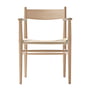 Carl Hansen - CH37 Chair, soaped oak / natural wickerwork