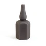 Collection - Massive block candle in bottle shape, h 22 cm / dark grey