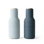 Audo - Bottle Grinder Salt and pepper mill set, blues (wooden lid)