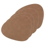 Lind DNA - Place mat Curve L, Nupo brown (set of 4)