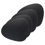 Lind DNA - place mat Curve L, Bull black (set of 4)