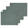 Lind DNA - Placemat Square L , 35 x 45 cm, Hippo pastel green (set of 4)