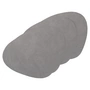 Lind DNA - Place mat Curve L, Hippo black - anthracite (set of 4)