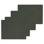 Lind DNA - Placemat Square L , 35 x 45 cm, Nupo dark green (set of 4)