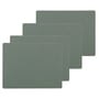 LindDNA - Placemat Square L , 35 x 45 cm, Nupo pastel green (set of 4)