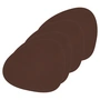 Lind DNA - Place mat Curve L, Bull brown (set of 4)