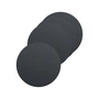 Lind DNA - Glass coaster round Ø 10 cm, Bull black (set of 4)