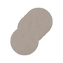 Lind DNA - Glass coaster round Ø 10 cm, Nupo light gray (set of 4)