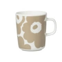 Marimekko - Oiva Unikko Mug with handle 250 ml, white / beige