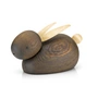 Lucie kaas - Skjøde hare wooden figure large, smoked oak / maple