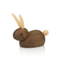 Lucie kaas - Skjøde hare with pointed ear wooden figure, smoked oak / maple